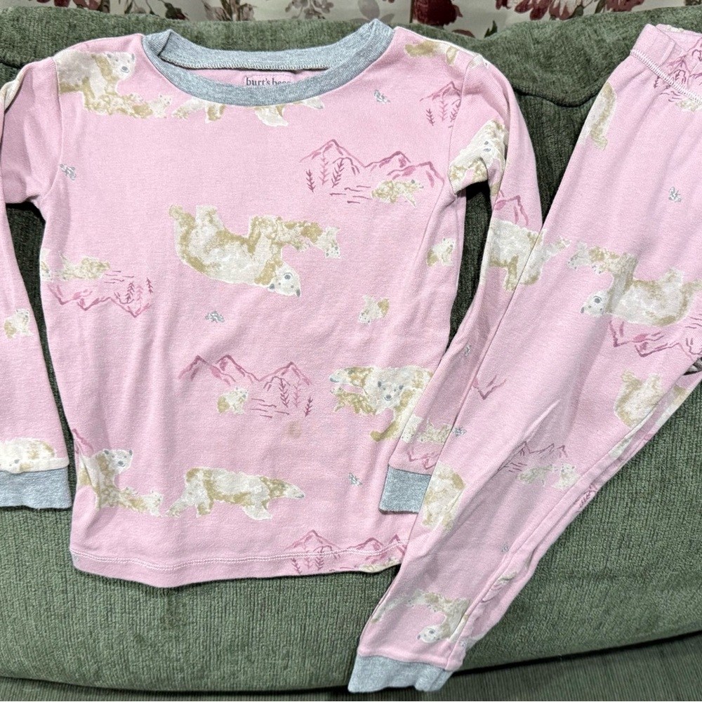 Burt’s Bees Polar Bear Pajama Set